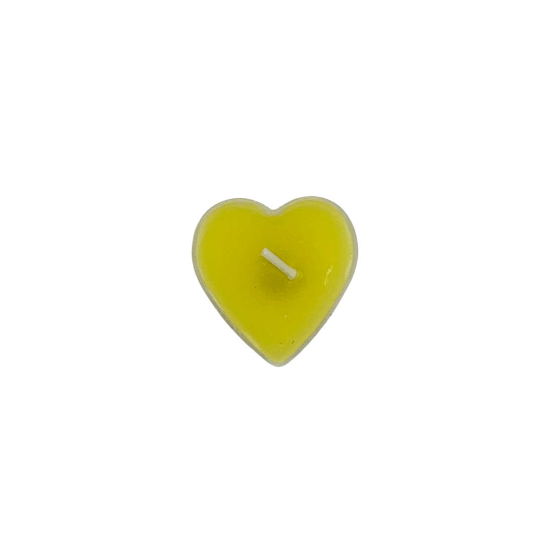 Unscented Heart Candles