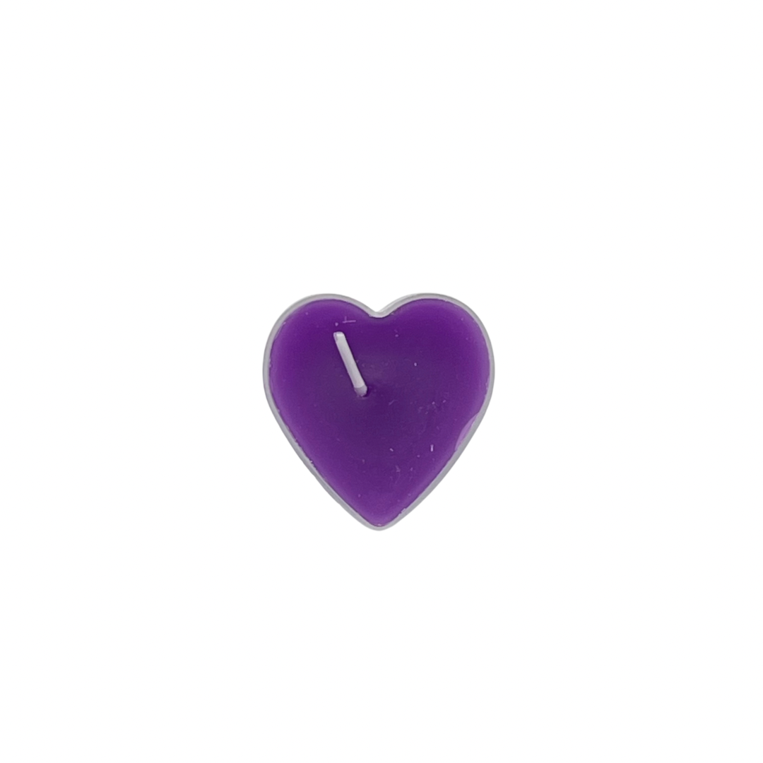 Unscented Heart Candles