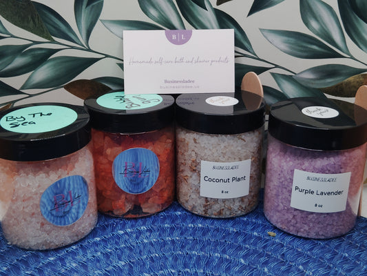 Four 8oz Bath Salts for $30.00