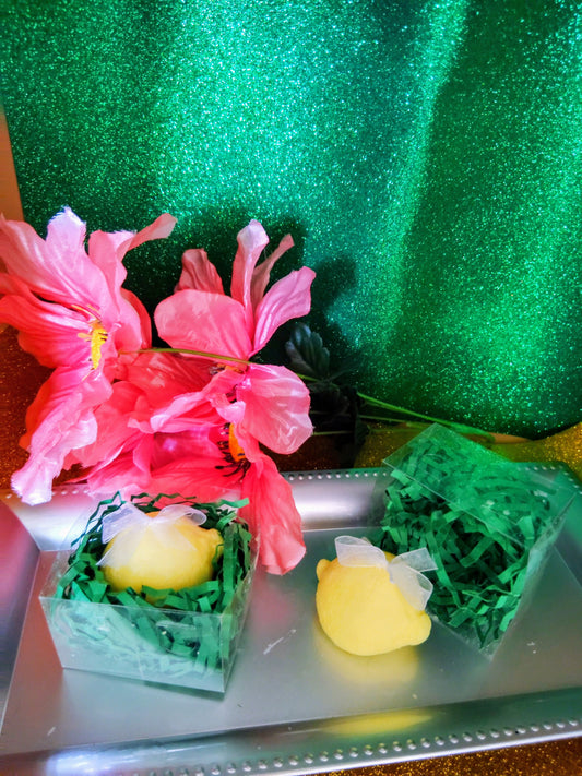 Handmade Lemon-Shaped Candles Set of 2 – $40.00