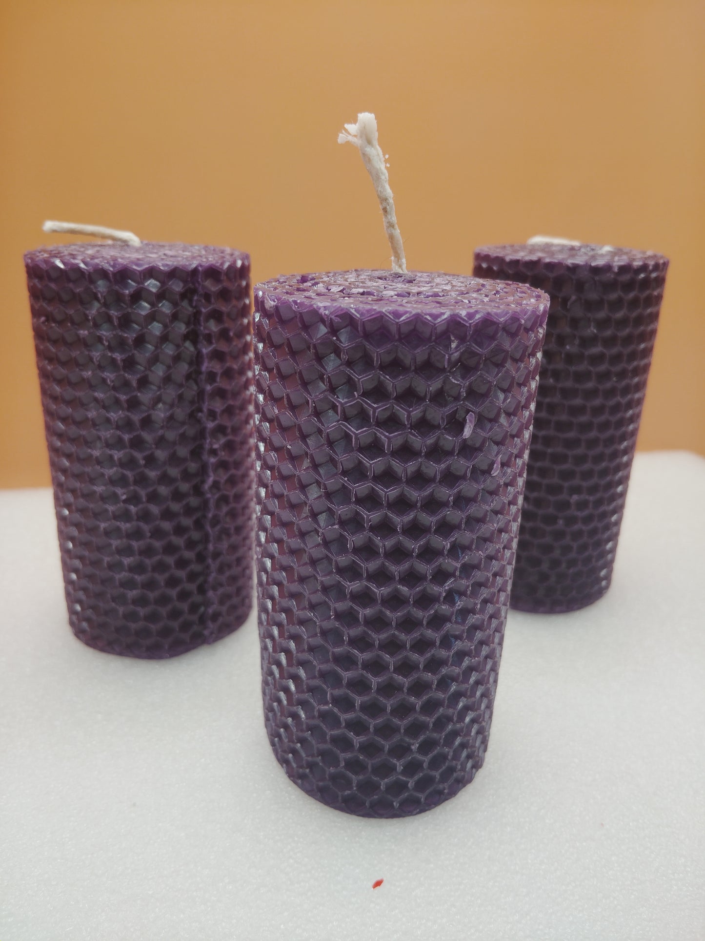 Purple Pillars Candles