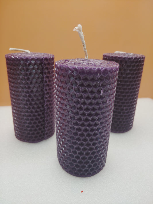 Purple Pillars Candles