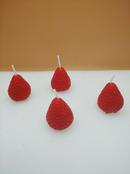 Strawberries Fruit Candles