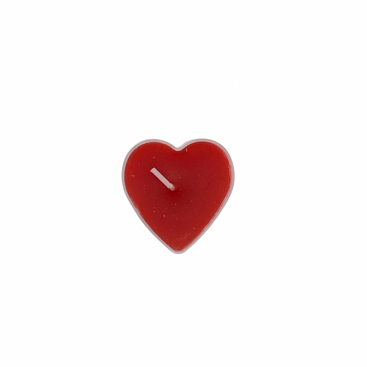 Unscented Heart Candles